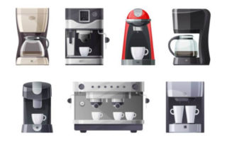 commercial coffee machine and home coffee machine